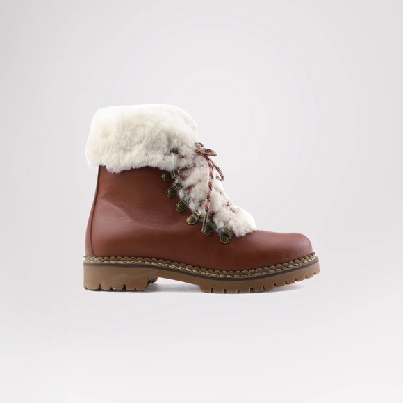 Pajar Shoes - Pajar Leather Winter Boots - Lamb Lined Hiker Style
